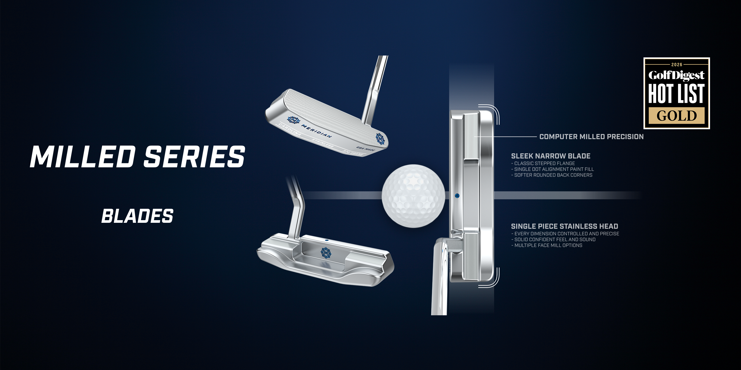 Milled Series Blade Putters
