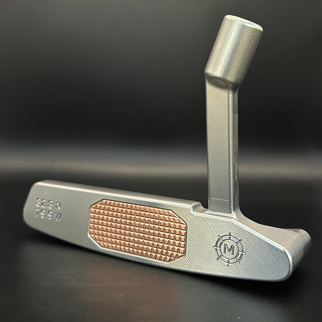 Charleston Putter Mid Slant with Copper Insert and Meridian Cut