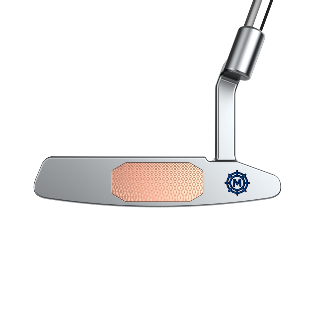 Charleston Putter Plumbers Neck with Copper Insert Fine Fly Cut