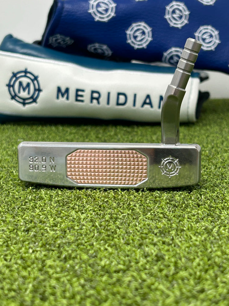 Tybee Putter with Copper Insert and Meridian Cut Finish